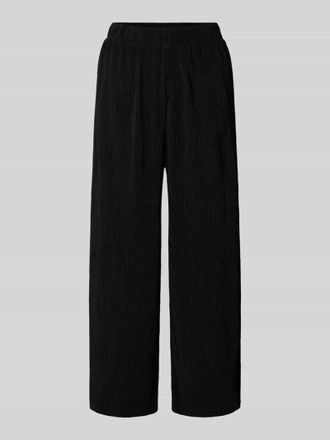 Pieces Regular Fit Culotte in Crinkle-Optik Modell FLORA in Black, Gr&ouml;&szlig;e L