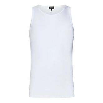 Ermenegildo Zegna Sleeveless Tops, male, White, L, Stylish Top for Men