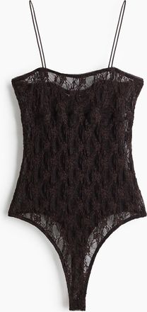 H&M Tangabody aus Spitze - Brown