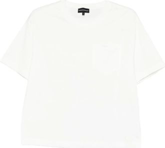 Emporio Armani T-Shirts, female, White, Size: XL Capsule T-shirt