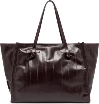 Gianni Chiarini Marcella Crocodile Effect Structured Tote