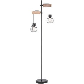 Globo Lighting lampada da terra - Mina - nero - metallo - E27