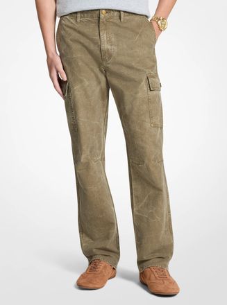 Michael Kors Garment-Dyed Denim Cargo Pants