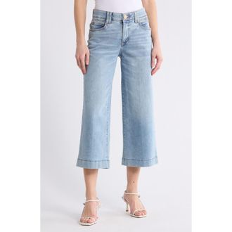 Democracy Wide Leg Cropped Jeans in Light Blue at Nordstrom Rack, Size 16