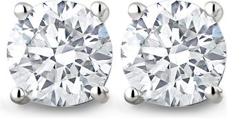 The Diamond Store Lab Diamond Stud Earrings 2.00CT F/VS1 Quality 18K White Gold - 6.6mm