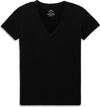 primary Adult Classic Slub V-Neck Tee in Black at Nordstrom, Size X-Large