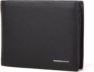 Momo Design Mens Wallet Black Genuine Leather Bags