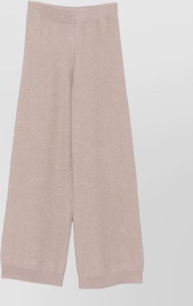 Fabiana Filippi cashmere blend straight-leg knitted trousers