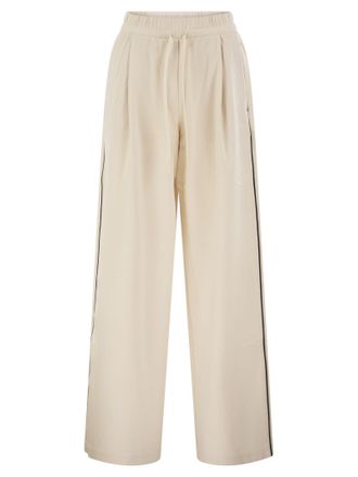 Max Mara Weekend Maxmara Wkdgodezia Pantalones de pernera ancha de punto t&eacute;cnico