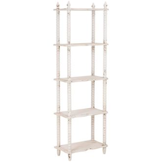 Wanderlust Deco Estanter&iacute;a de madera blanca 60x30x180 cm