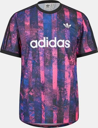 adidas Originals Adidas Originals Mens Lettering Crew Neck Ribbed Collar Short Sleeve T-Shirt - Multi - Size: 38
