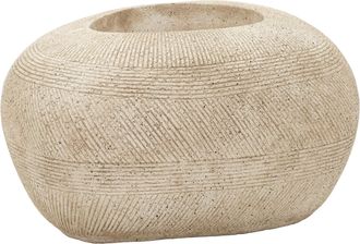 Dmora Vaso, Efeito M&aacute;rmore Com Tom De Estrutura Marm&oacute;rea, Branco M&aacute;rmore - Gaga