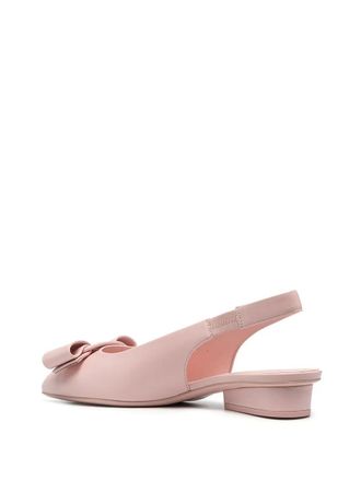 Ferragamo Devin Parker Ballerina Flat - Pink