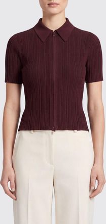 Victoria Beckham Polo in maglia a coste con chiusura a zip