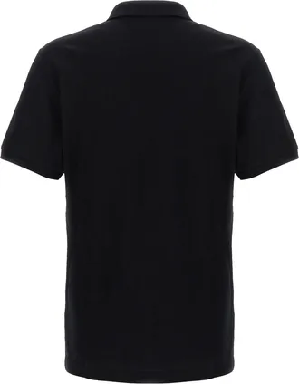 Moschino Mens Black Cotton Polo Shirt