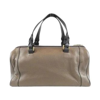 Loewe Pre-owned Boston Bag - Dames - Vintage Handtas - Bruin - ONE Size - Leer - Vintage