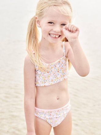 Vertbaudet Wendbarer M&auml;dchen Bikini Oeko-Tex koralle