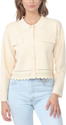 Rain + Rose Collar Cardigan