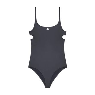 Courr&egrave;ges Cut-Out Swimsuit - female - Courr&egrave;ges - Swimsuits - Gray - XS - Swimwear