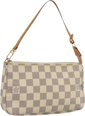 Louis Vuitton Pre-owned Shoulder Bags, female, Multicolor, Size: ONE SIZE Pre-owned Damier Azur Pouch