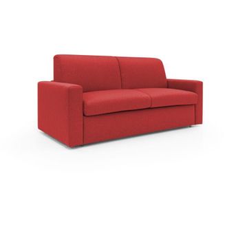 Divani.Store Divani.store - Kansas Sof&aacute; Cama Convertible H20 Cm En Tela Impermeable 202 Cm (mat. 160x197) Rojo