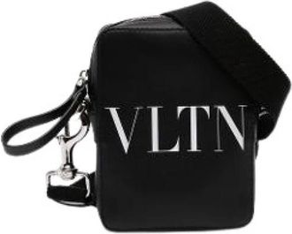 Valentino Pre-owned Crossbody Bag - Dames - Vintage Schoudertas - Zwart - ONE Size - Leer - Vintage