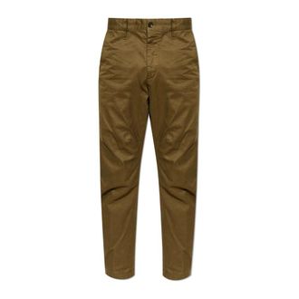 Dsquared2 Straight Trousers, male, Green, Size: 3XL Straight-leg trousers