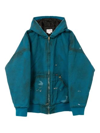 Bows & Arrows Boro gerafeld jack met rits - Blauw