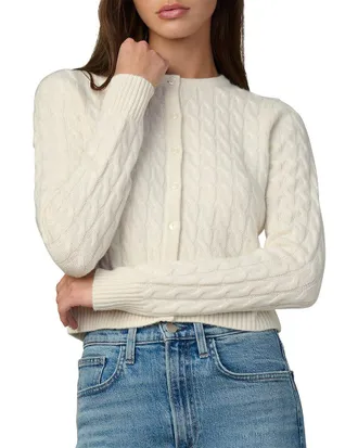 Joe's The Cable Dani 100% Cashmere Cardigan
