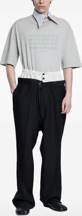 Maison Margiela Colletto a righe - Bianco