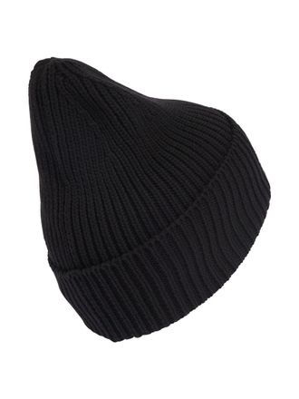 adidas by Stella McCartney Ribbed Knit Logo Beanie - Black