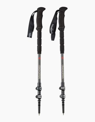 Craghoppers Mens Craghoppers Treklite Carbon Trekking Poles (Pack of 2) - Black - Size: ONE size