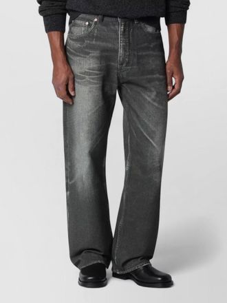 Our Legacy printed denim straight-leg trousers