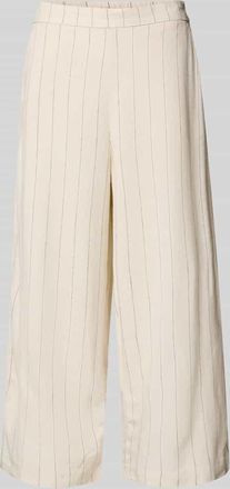 Vero Moda Regular Fit Culotte aus Viskose-Leinen-Mix Modell MINDY in Offwhite, Gr&ouml;&szlig;e 34