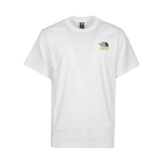 The North Face Outdoor Tops, male, White, Size: L Mountain Logo Relaxed T-Shirt