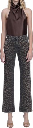 Flying Monkey Shayla High Rise Jeans In Leopard