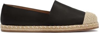 Kazar Zwarte leren espadrilles - Dames - Espadrilles - Zwart - 39 EU - Leer - Schoenen