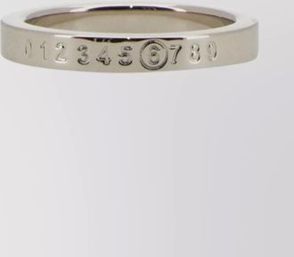 Maison Margiela engraved logo ring