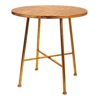Wanderlust Deco Wanderlust Deco - Mesa De Centro De Metal Dorado 60x60x60.5