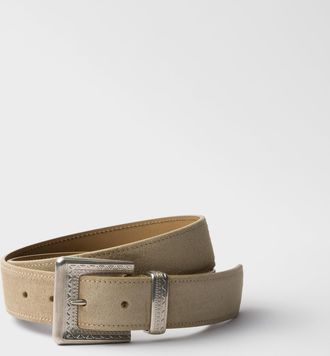 Prada Suede belt