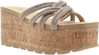 Volatile Solaris Platform Wedge Sandal in Gold at Nordstrom, Size 10