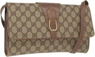 Gucci Pre-owned Plastic Cross Body Tas - Dames - Vintage Schoudertas - Beige - ONE Size - Vintage