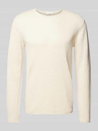 Lindbergh Lindbergh Strickpullover mit Strukturmuster in Offwhite, Gr&ouml;&szlig;e XXL