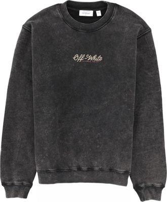 Off-white Black Logo Crew Neck Sweatshirt