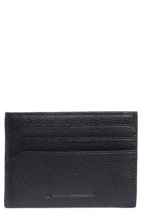 Johnston & Murphy Pebbled Leather Card Case in Navy at Nordstrom Rack