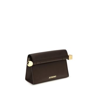 Jacquemus Rond Carr&eacute; Clutch - Brown