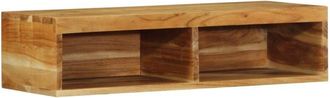 vidaXL Vidaxl - Mueble de tv de pared madera maciza de acacia 80x30x19 cm