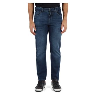 HUGO BOSS Jeans, Heren, Blauw, W32, Katoen, Slim-fit Jeans