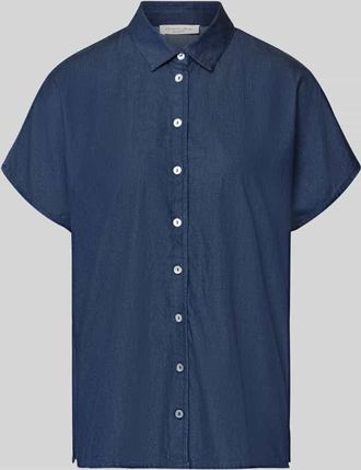 Christian Berg Relaxed Fit Bluse aus Lyocell-Baumwoll-Mix in Marine, Gr&ouml;&szlig;e 34