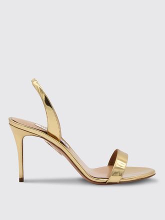Aquazzura Sandalo So Nude in vernice laminata